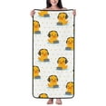 thumbnail image 1 of Bath Towels, Cute Duck With Headphone Highly Absorbent Towels for Bathroom - Quick Drying Microfiber Bath Sheet Turkish Bath Towel for Bathroom Hotel Sport Yoga SPA Gym, 1 of 5