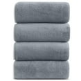 thumbnail image 1 of Bath Towels Pack of 4, Larger & Light Bath Towels 28 x 55 Inches, 100% Microfiber Super Soft and Highly Absorbent, Bath Sheets Quicker to Dry, Perfect Bathroom Towels for Daily Use, 1 of 8