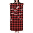 thumbnail image 1 of Bath Towels, Red Buffalo Plaid Highly Absorbent Towels for Bathroom - Quick Drying Microfiber Bath Sheet Turkish Bath Towel for Bathroom Hotel Sport Yoga SPA Gym, 1 of 8