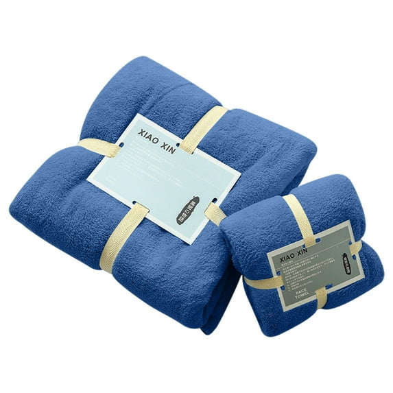 Bath Towels Set Of 2 On Clearance Cotton 2 In 1 Bath Towel And Face Towel Soft-Bath Towels Set OF