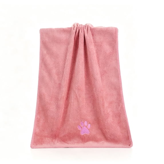 Bath Towels for Pets,Fast‑Drying Highly‑Absorbent Drying Towel with Paw Printed,Soft Washcloth for Dogs & Cats After Shower Dry Off,15.74x31.49 inch