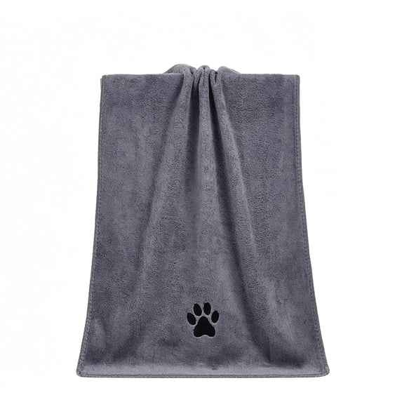 Bath Towels for Pets,Fast‑Drying Highly‑Absorbent Drying Towel with Paw Printed,Soft Washcloth for Dogs & Cats After Shower Dry Off,19.68x39.36 inch
