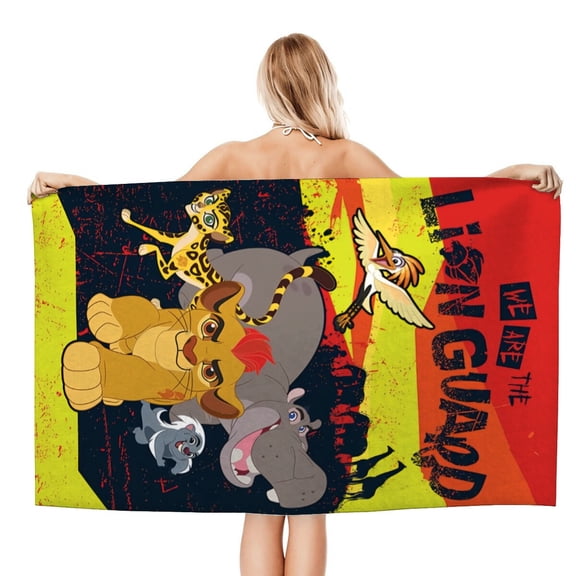Bath Towels for The Lion Guard Beach Towel Boys Girs Kids Gifts Soft & Absorbent for Bathroom Travel Camping Vacation 20×40 inch