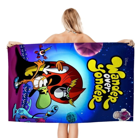 Bath Towels for Wander Over Yonder Beach Towel Kids Girs Boys Gifts Soft & Absorbent for Bathroom Travel Camping Vacation 20×40 inch