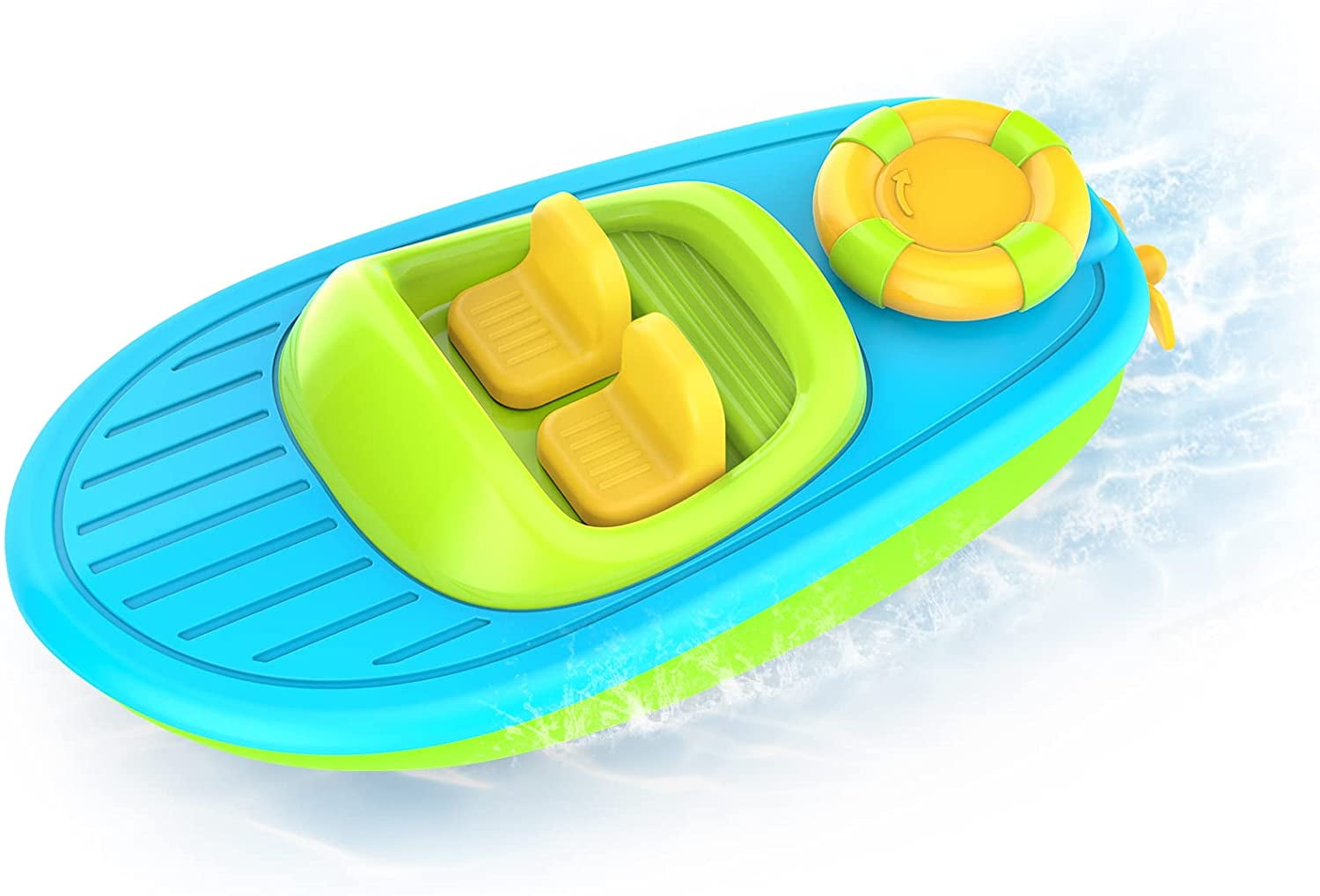 Bath Toy, Floating Windup Boat, Water Table Pool Bath Time Bathtub Tub