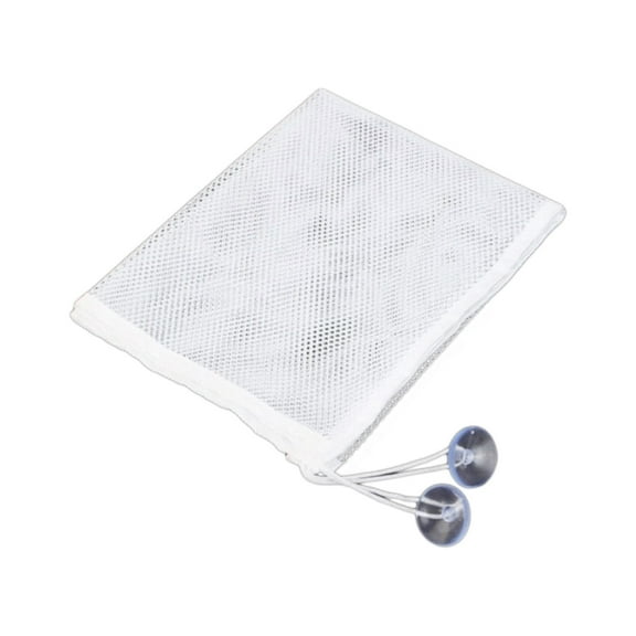 Bath Toy Net 18x14 Inch Kids Bath Tub Toy Holder, Corner Mesh Bag, Baby Bathtub Storage Organizer, Large Bathroom Bucket Bin, Toddler Shower Caddy Hanging Basket, 2 Suction Cups