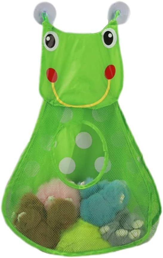 Bath Toy Storage Organiser Frog Shape Bath Toy Net Stoarge Wall Mounted