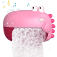 thumbnail image 1 of Bath Toys,Toddler Bath Bubble Machine with 12 Songs, Bathtime Shower Bath Wall Toy for Kids - Pink, 1 of 8