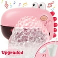 thumbnail image 1 of Bath Toys,Toddler Bath Bubble Machine, Bathtub Toy Dinosaur, Bubble Maker with 12 Songs, Bathtime Shower Bath Wall Toy for Boys Girls - Pink, 1 of 7