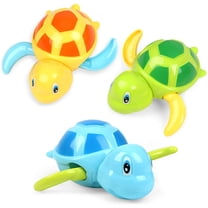 Bath Toys for Toddlers 1 2 3 4 5 Years Old,Pool Toys for Kids,Baby Funny Wind Up Swimming Turtle Bath Toy,Cute Floating Bathtub Water Toys,Gift for Preschool Child Boys Girls (3 Pcs)