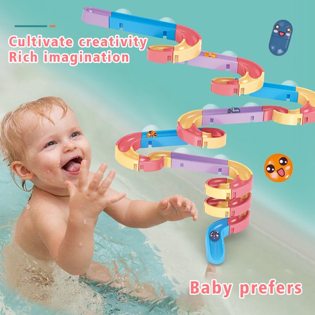 Bath Toys Water Balls Tracks for Kids for Wall Bathtub Toy Slide for