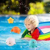 Bath Toys Wind Up Swimming Turtle And Penguin For Toddlers 3 4 5 6 Years Old Multi Colors Floating Toy Bathtub Toys Pool Beach Play Toy Set For Boys And Girls 4PCS