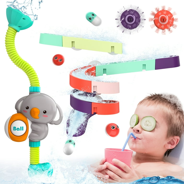 Bath Toys, YCFUN Baby Bath Toys for 6-12 Months Toddler Bath Tub Toys Set  w/ Cute Animal Shaped