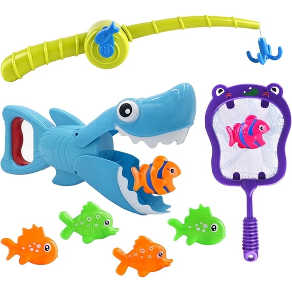 Bath Toys for Boys 3-6 Years,Bath Toys for Kids,Shark Grabber with Fishing Toys,Sensory Toys for Autistic Kids