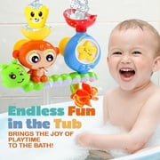 Bath Toys for Toddler 1-3 Year Old, Bathtub Water Toys for 1-3 Years Boy Girls Gifts