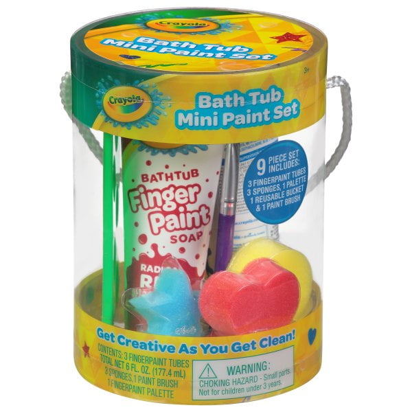 Crayola Bath Tub Mini Paint Set Washable Children's Art Kit