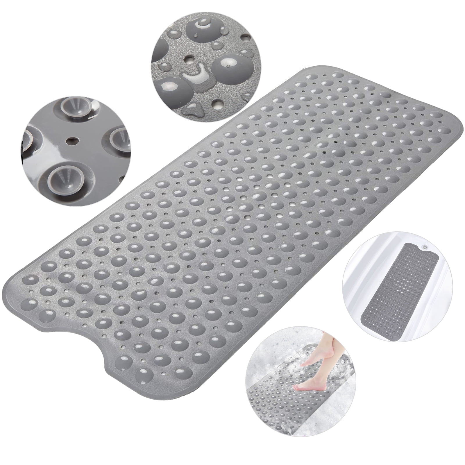 Bath Tub Shower Mat 40 x 16 inch Non Slip Bath Tub Mats Shower Mats ...