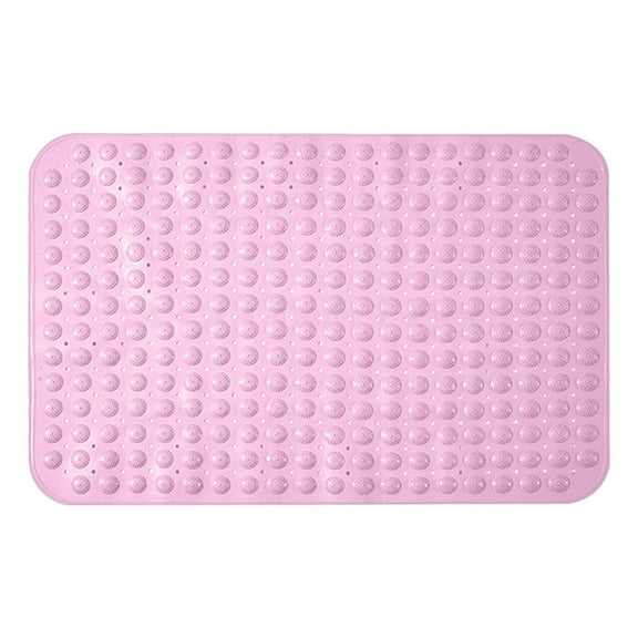 Bath Tub Shower Mat, Machine Washable Bathtub Floor Liner Mats, Suction Cups And Drain Holes to Keep Tubs Clean, Soft on Feet, Bathroom Essentials Pink Ciozy