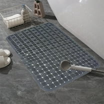 Bath Tub Shower Mat Non Slip, 27X14 Inch Bathtub Mat With Suction Cups, Anti Slip Shower Mat With Drain Holes Suction Cups,Shower Foot Scrubber Mat, Foot Massage Bath Mat, Bathtub Floor Liner Mats