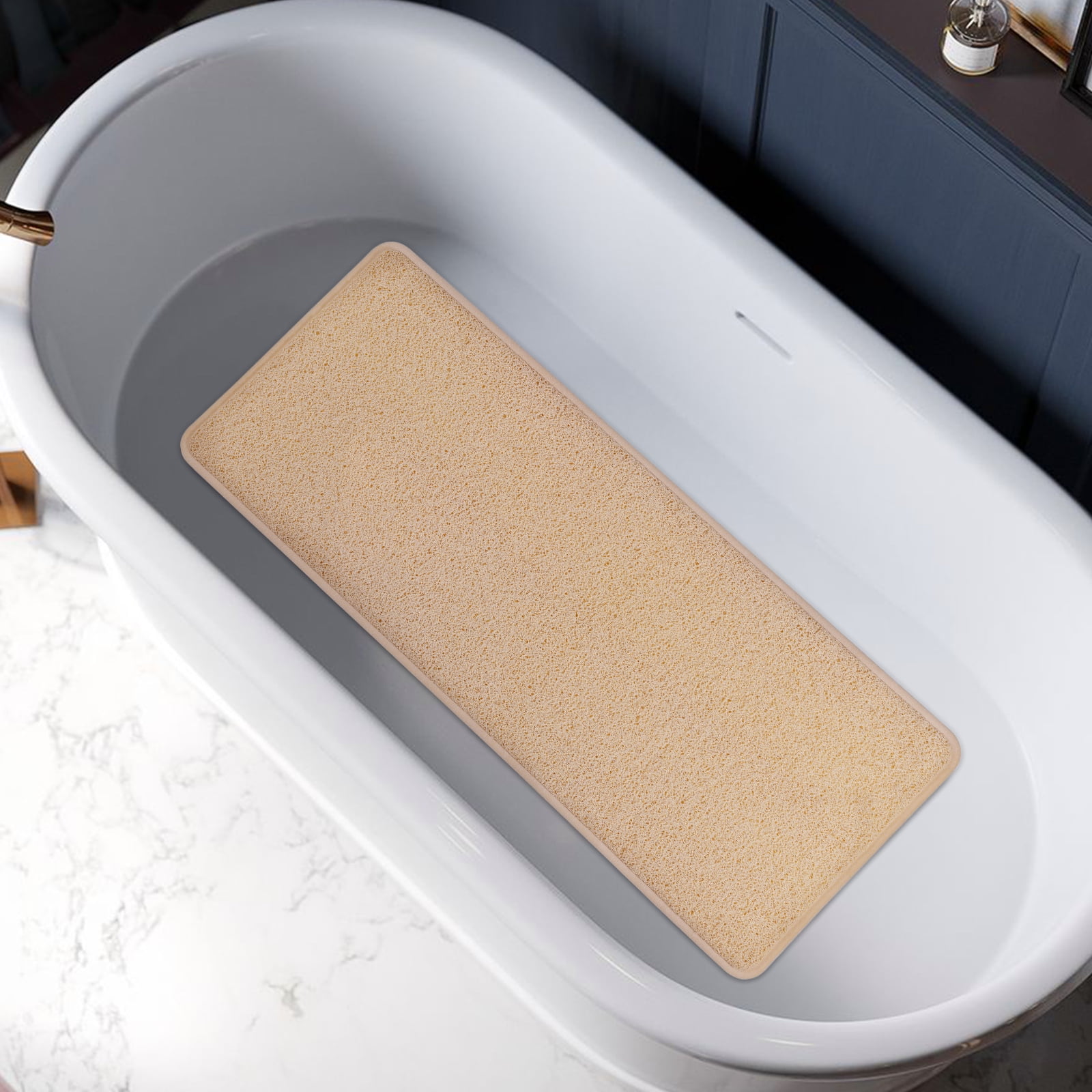 Bath Tub Shower Mat PVC Loofah Bath Mat Quick Drying Shower Stall Mat ...
