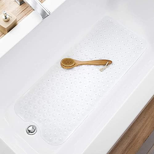 Bath Tub and Shower Mats, Non-Slip 39 x 16 Inch Extra Long Bathtub Mat ...