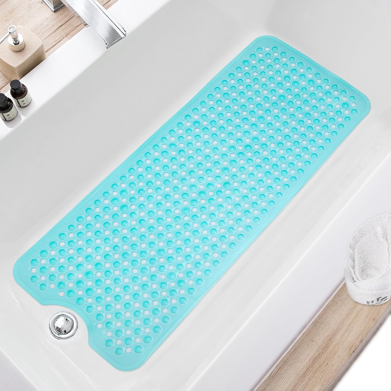 Bath Tub and Shower Mats, Non Slip 40 x 16 Inch Extra Large Bathtub Mat ...