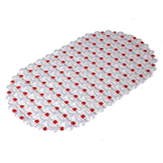 Bath Tub Shower Stall Mats Non-Slip, Bathroom Safety Shower Bath Tub Mat Bathtub Mat with Suction Cups, Machine Washable Bathroom Mats with Drain Holes