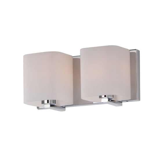 Maxim Lighting - Bath Vanity - Wrap-Bath Vanity-with Square Glass Shades-5.75