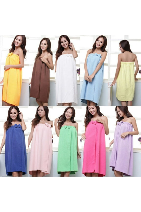 Bath Wrap Towel for Women Body Shower Apron Skirt Water Uptake Fast Drying Sauna Beach Pool Gym Terry Robe Travel Bathing Tube Dress Sleepwear Nightgown Soft Cover Up Home Hotel Bathrobes Green