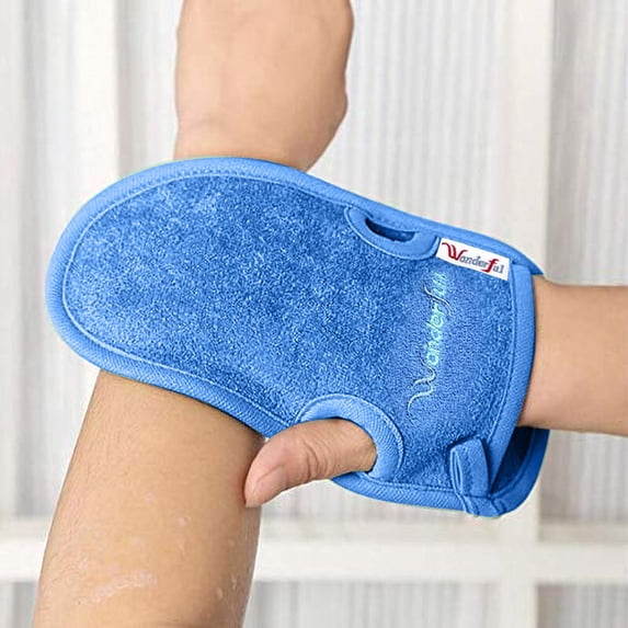 Bath and Bathing Accessories Bathing Mittens for Soft Skin Care Face and Body Wash Massage Spa Experience for Adults and Kids