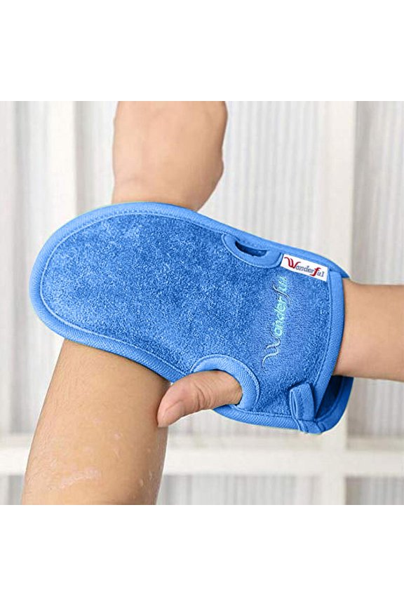 Bath and Bathing Accessories Bathing Mittens for Soft Skin Care Face and Body Wash Massage Spa Experience for Adults and Kids