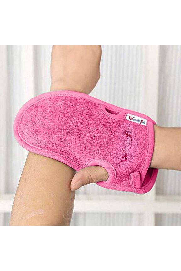 Bath and Bathing Accessories Bathing Mittens for Soft Skin Care Face and Body Wash Massage Spa Experience for Adults and Kids