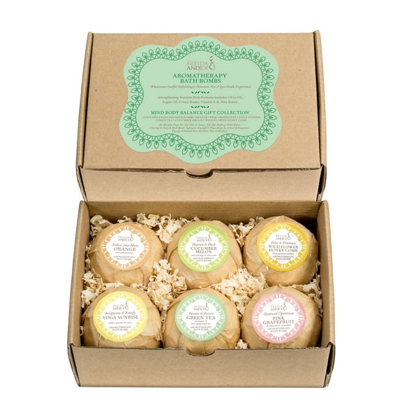 Bath Bomb Gift Set for Women, Aromatherapy Bubble Bath Fizzies, Relaxing Spa Bath Set for Home Self Care, Luxury Shower and Bath Gift