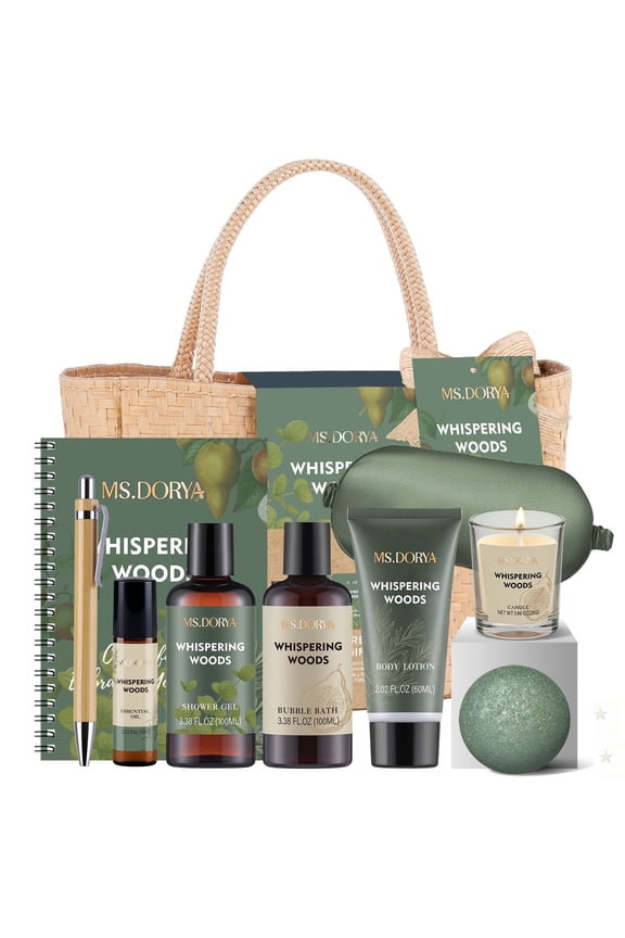 Gift Sets for Women, 10 Pcs Ylang Scent Spa Baskets, Birthday Bath Grooming Gifts for Her