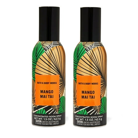 Bath and Body Works 2 Pack Mango Mai Tai Concentrated Room Spray 1.5 oz