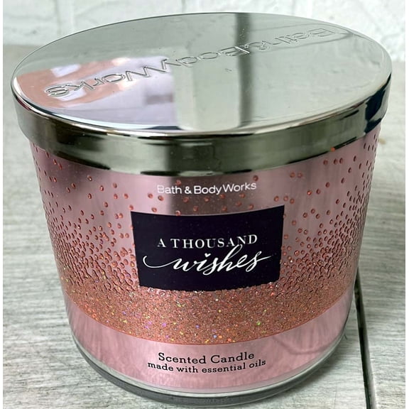 Bath and Body Works A THOUSAND WISHES 3-Wick Candle 14.5 Ounce