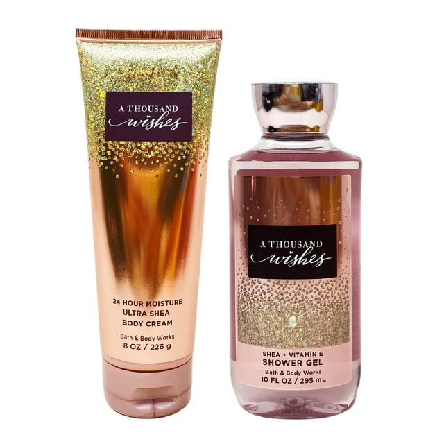 Bath and Body Works A Thousand Wishes 2 Piece Gift Set - Body Cream and ...