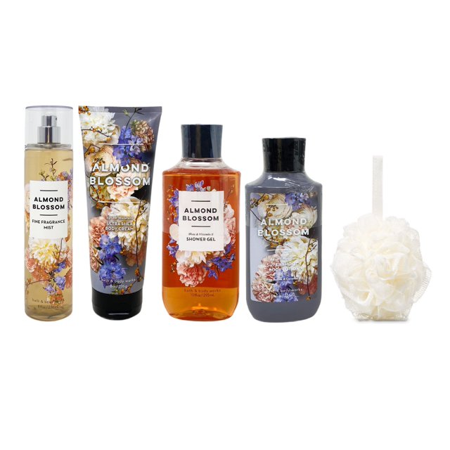 Bath and Body Works ALMOND BLOSSOM Deluxe Gift Set Lotion Cream