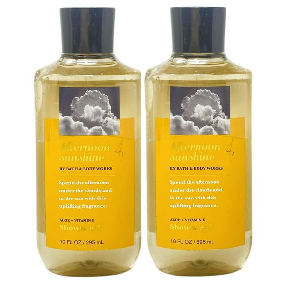 Bath and Body Works Afternoon Sunshine Shower Gel Gift Set Duo - Includes 2 Shower Gels - 10 fl oz / 295 mL each