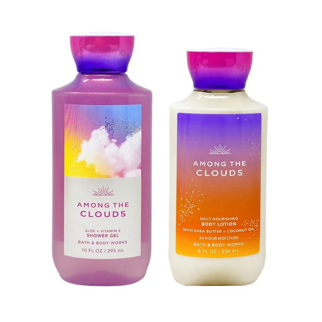 Bath and Body Works Among The Clouds Duo Gift Set Shower Gel and Body