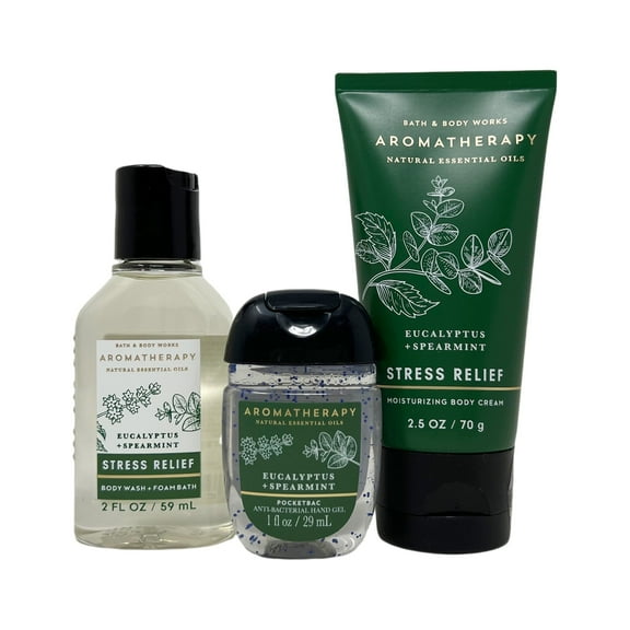 Bath and Body Works Aromatherapy EUCALYPTUS SPEARMINT Mini Gift Set