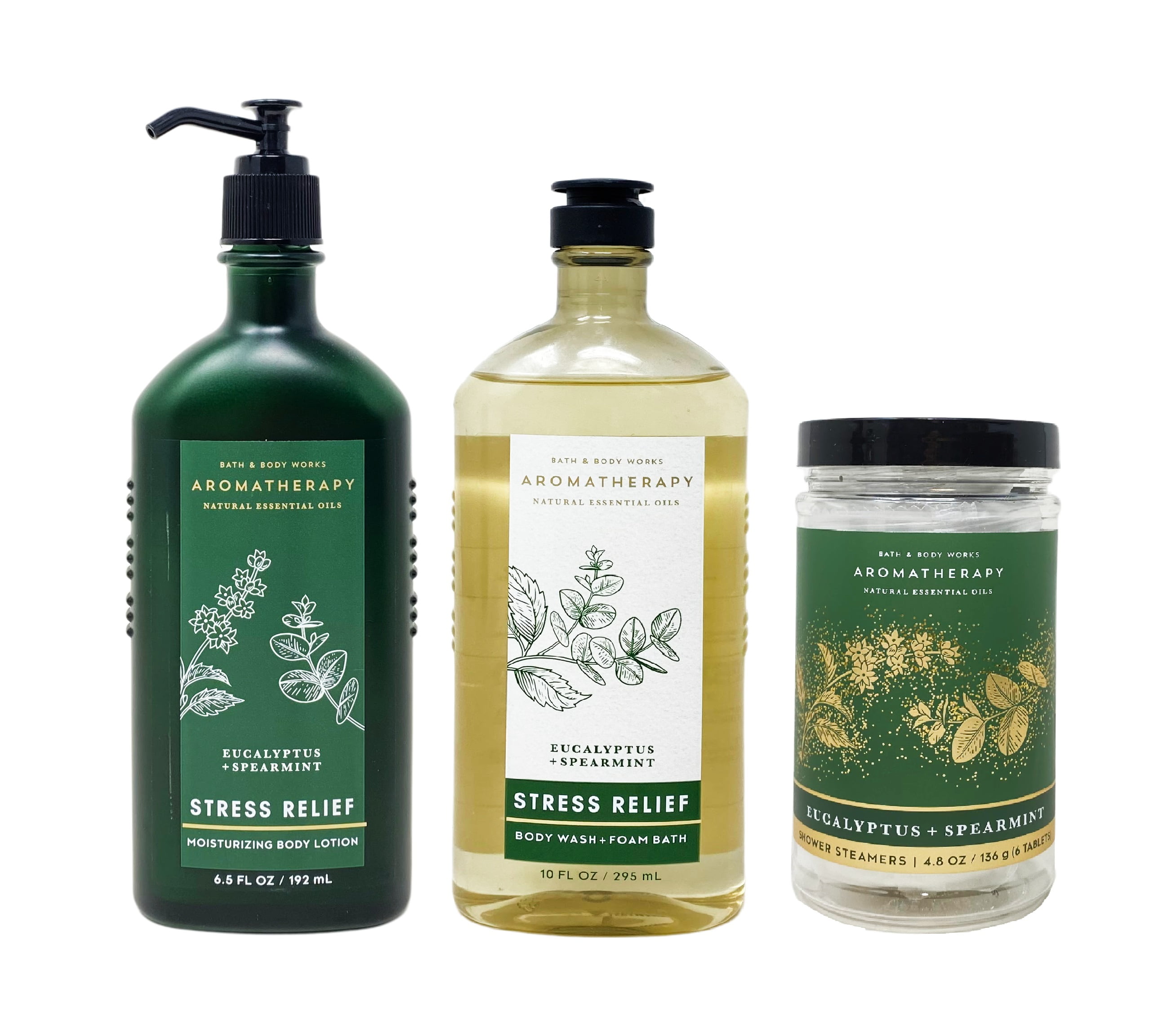 Bath and Body Works Aromatherapy Eucalyptus + Spearmint 3 Piece Gift