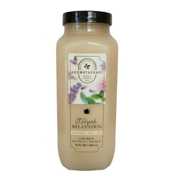 Bath and Body Works Aromatherapy Lavender Mint Tea Luxury Bubble Bath 15 Fl Oz (Lavender Mint Tea)
