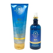 Bath and Body Works Aromatherapy Sea Soul Refreshing JASMINE + EUCALYPTUS 2 Piece Gift Set - Body Cream and Essential Oil Mist - Full Size