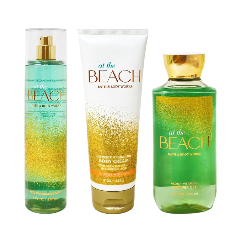 Bath and Body Works At The Beach 3 Piece Bundle - Fragrance Mist