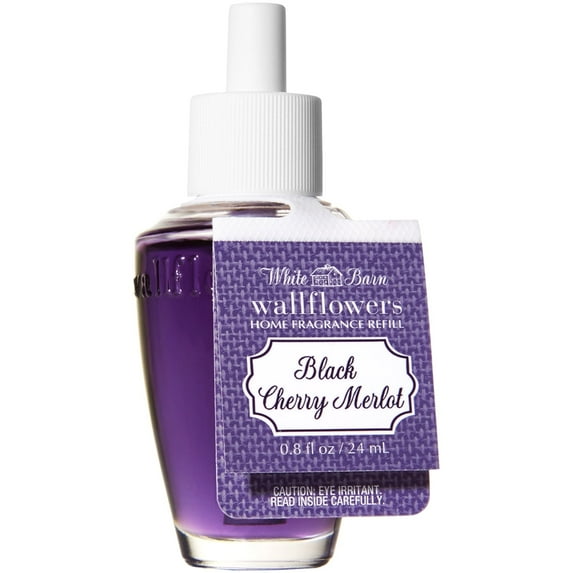 Bath and Body Works BLACK CHERRY MERLOT Wallflowers Home Fragrance Refill 0.8 Fluid Ounce