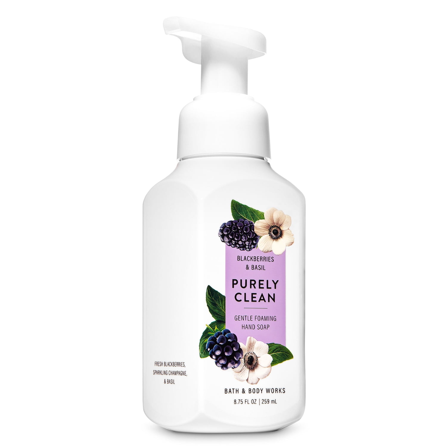 Bath and Body Works BLACKBERRIES & BASIL GENTLE FOAMING Hand Soap 8.75