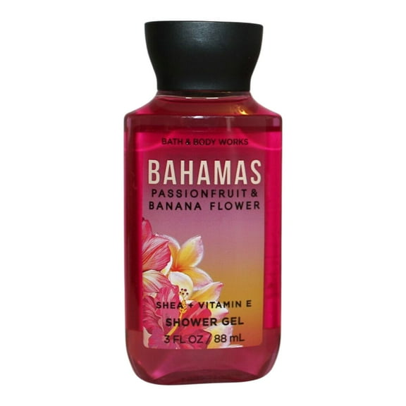 Bath and Body Works Bahamas Passionfruit & Banana Flower Travel Size Shower Gel (3 FL OZ / 88 mL)