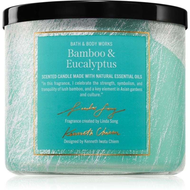 Bath and Body Works Bamboo & Eucalyptus Scented 3-Wick Candle