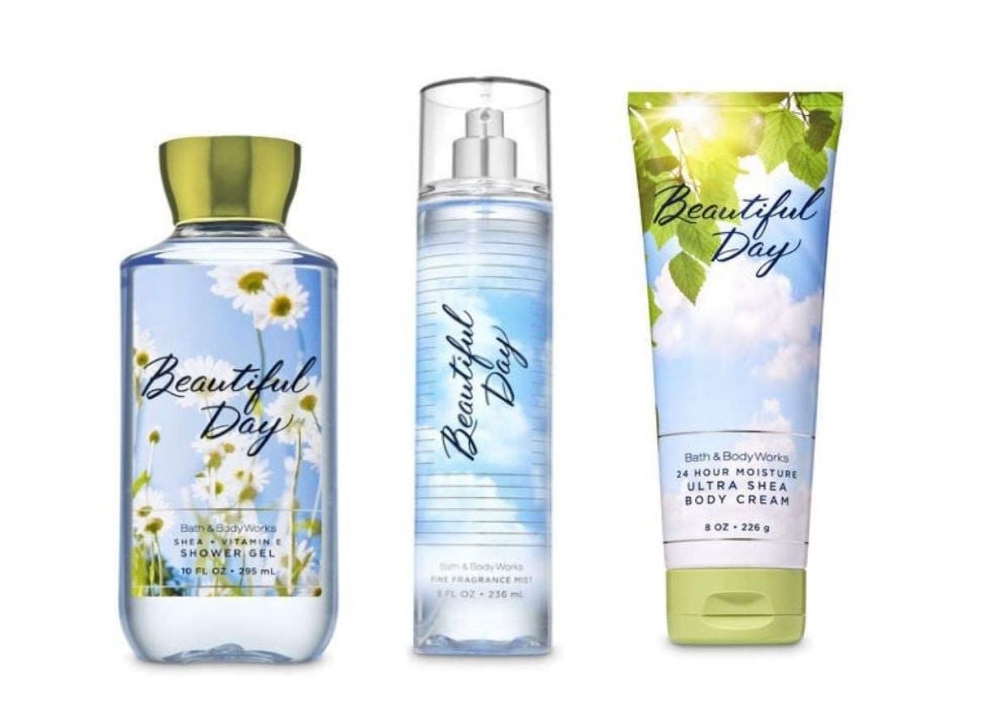 Bath and Body Works Beautiful Day 3 Piece Bundle - Fragrance